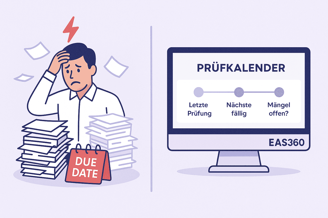 Von Papierchaos zu digitalem Prüfkalender – EAS360 schafft Ordnung
